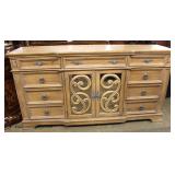 NEW Contemporary 8 Drawer 2 Door Credenza Auction Estimate $200-$400 – Located Inside