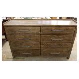 NEW Contemporary Rustic Style 8 Drawer Low Chest Auction Estimate $200-$400 – Located Inside