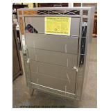 NEW Contemporary Grey High Chest with Mirror Accents Auction Estimate $200-$400 – Located Inside
