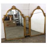  Large Double Decorator Mirror  Auction Estimate $50-$100 – Located Inside 