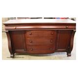  ANTIQUE Empire Mahogany Sideboard  Auction Estimate $100-$300 – Located Inside 