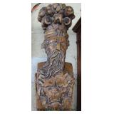  Terracotta Style Decorator Figural Column  Auction Estimate $300-$600 – Located Dock 