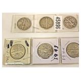  Selection of Silver Walking Liberty Half Dollars  Auction Estimate $10-$20 – Located Inside 