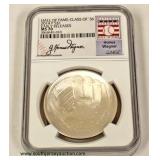  Silver Commemorative Hall of Fame Coin  Auction Estimate $20-$50 – Located Inside 