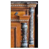 Contemporary 4 Piece King Size Bedroom Set with Marble Tops  Auction Estimate $300-$400 - Located Do