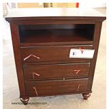 NEW Contemporary Espresso Finish Media Stand Auction Estimate $100-$300 – Located Inside