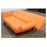  NEW Modern Design Orange Upholstered Button Tufted Convertible Sofa  Auction Estimate $300-$600 – L