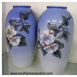  PAIR of “Royal Copenhagen” Porcelain Vases  Auction Estimate $50-$100 – Located Glassware 