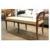  Mahogany Framed End of the Bed Bench  Auction Estimate $100-$300 – Located Inside 