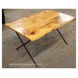  Country Pine “X” Frame Dining Room Table  Auction Estimate $200-$400 – Located Inside 