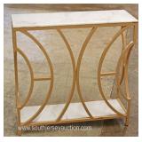  Modern Design Metal and Wood Decorative Console  Auction Estimate $100-$300 – Located Inside 