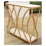  Modern Design Metal and Wood Decorative Console  Auction Estimate $100-$300 – Located Inside 