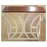  Painted Frame Modern Design Natural Finish Top Console  Auction Estimate $100-$300 – Located Inside