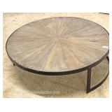  Industrial Style Round Metal Frame Coffee Table  Auction Estimate $100-$300 – Located Inside 