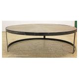  Industrial Style Round Metal Frame Coffee Table  Auction Estimate $100-$300 – Located Inside 