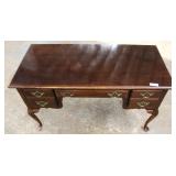  Mahogany Queen Anne 5 Drawer Flat Top Desk  Auction Estimate $100-$300 – Located Inside 