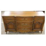  Mahogany French Provincial 5 Drawer 2 Door Buffet  Auction Estimate $100-$300 – Located Inside 