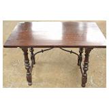  Mahogany Stretcher Base Table  Auction Estimate $50-$100 – Located Inside 