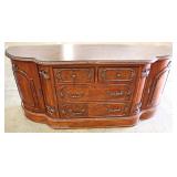  Burl Mahogany Carved Fancy Contemporary Credenza  Auction Estimate $100-$300 – Located Inside 