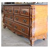  Contemporary 8 Drawer Culture Marble Top Dresser  Auction Estimate $200-$400 – Located Inside 