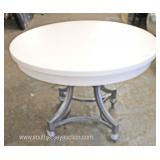  NEW Metal Base 42” Decorator Breakfast Table  Auction Estimate $200-$400 – Located Inside 