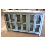  NEW Distressed 6 Door Display Credenza  Auction Estimate $200-$400 – Located Inside 