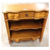  Contemporary Country French Style One Drawer 2 Shelf with Star Inlay Console  Auction Estimate $100