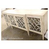  NEW Contemporary 4 Door Decorator Credenza  Auction Estimate $300-$600 – Located Inside 