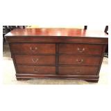  NEW Contemporary Mahogany Finish 6 Drawer Low Chest  Auction Estimate $200-$400 – Located Inside 