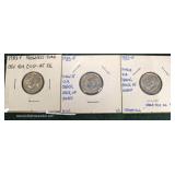  3 U.S. 1983-P Dimes  Auction Estimate $5-$10 – Located Glassware 