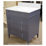  NEW 30” Marble Top 3 Drawer Bathroom Vanity with Backsplash and Hardware  Auction Estimate $100-$30