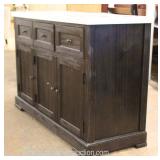  NEW Marble Top Contemporary Rustic Style 3 Drawer 3 Door Buffet  Auction Estimate $300-$600 – Locat