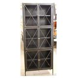 EW Industrial Style Metal 2 Door 5 Shelf Display Cabinet  Auction Estimate $200-$400 – Located Insid