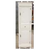  NEW White Carved 2 Door 1 Drawer Contemporary Decorator Linen Closet  Auction Estimate $200-$400 – 