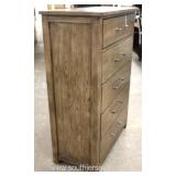  NEW Rustic Style 5 Drawer High Chest  Auction Estimate $200-$400 – Located Inside 