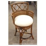  NEW Rattan Style Swivel Bar Stool  Auction Estimate $100-$200 – Located Inside 