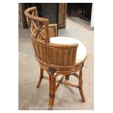  NEW Rattan Style Swivel Bar Stool  Auction Estimate $100-$200 – Located Inside 