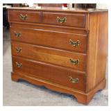  SOLID Cherry “Jamestown Sterling Corporation Jamestown, N.Y.” Bracket Foot High Chest and Low Chest