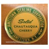  SOLID Cherry “Jamestown Sterling Corporation Jamestown, N.Y.” Bracket Foot 9 Drawer Desk  Auction E