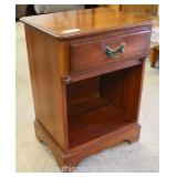  SOLID Cherry One Drawer Night Stand  Auction Estimate $50-$100 – Located Inside 