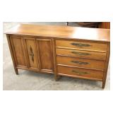  Mid Century Modern Danish Walnut 4 Drawer 2 Door Buffet  Auction Estimate $200-$400 – Located Insid