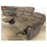  NEW Upholstered Double Recliner Sofa  Auction Estimate $300-$600 – Located Inside 