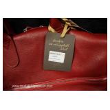  “Terrida” Red Leather Luxury travel Bag with Tags Made in Italy  Auction Estimate $100-$300 – Locat