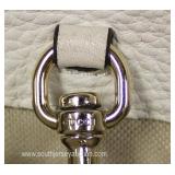  “Gucci” (?) White Leather Purse – used  Auction Estimate $100-$300 – Located Glassware 