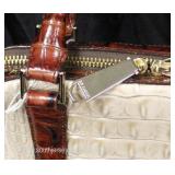  “Brahmin” Snake Skin Style Purse  Auction Estimate $100-$300 – Located Glassware 