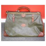  “Borchia” Leather Made in Italy Duffle Bag with Metal Hardware  Auction Estimate $100-$300 – Locate