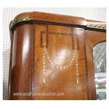  ANTIQUE Burl Walnut and Inlaid 3 Door French Wardrobe  Auction Estimate $100-$400 – Located Inside 