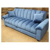  NEW Velour Convertible Sofa Bed with Storage  Auction Estimate $200-$400- Located Inside 