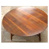  SOLID Cherry Mid Century Modern Round Coffee Table  Auction Estimate $100-$200 – Located Inside 