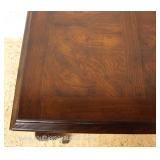  Burl Mahogany “Henredon Fine Furniture” Inlaid Queen Anne 3 Drawer Executrix Desk  Auction Estimate